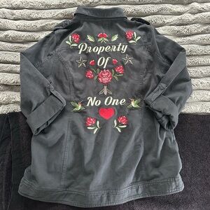 Torrid Charcoal Military Field Jacket